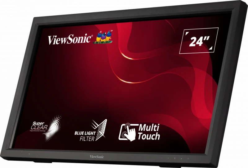 Monitor Tactil ViewSonic TD2423 24" Full HD Touch Negru - imagine 3