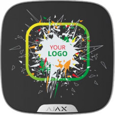 BrandPlate Ajax SS DD Negru - Logo Personalizabil