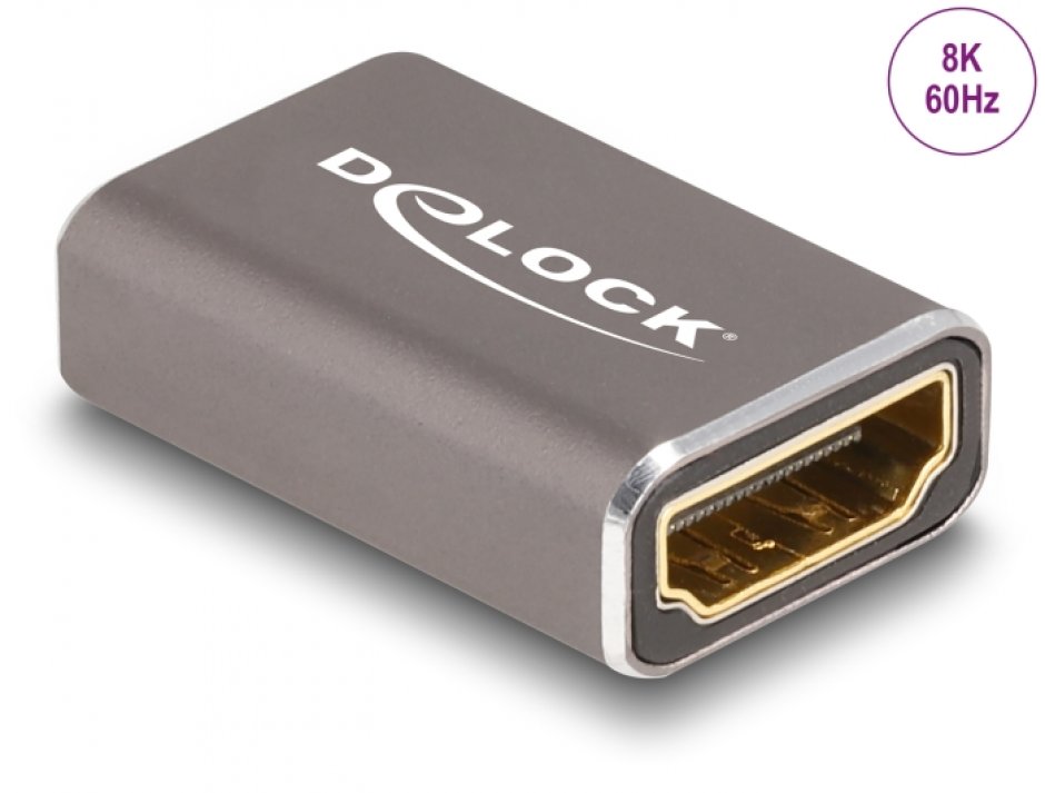Adaptor HDMI 8K Delock Metalic M-M