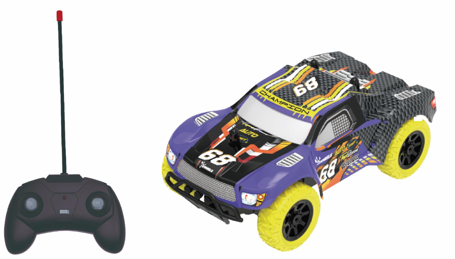 MASINUTA CU TELECOMANDA NITRO RACER,  SCARA 1/24, 19CM, ALBASTRU