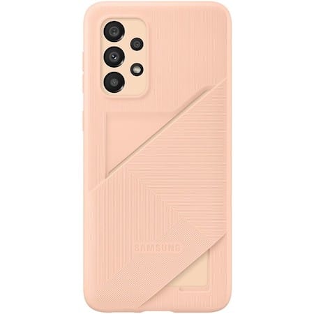 Husă Samsung Galaxy A33 5G cu Slot Card - Peach, Protecție TPU - imagine 2