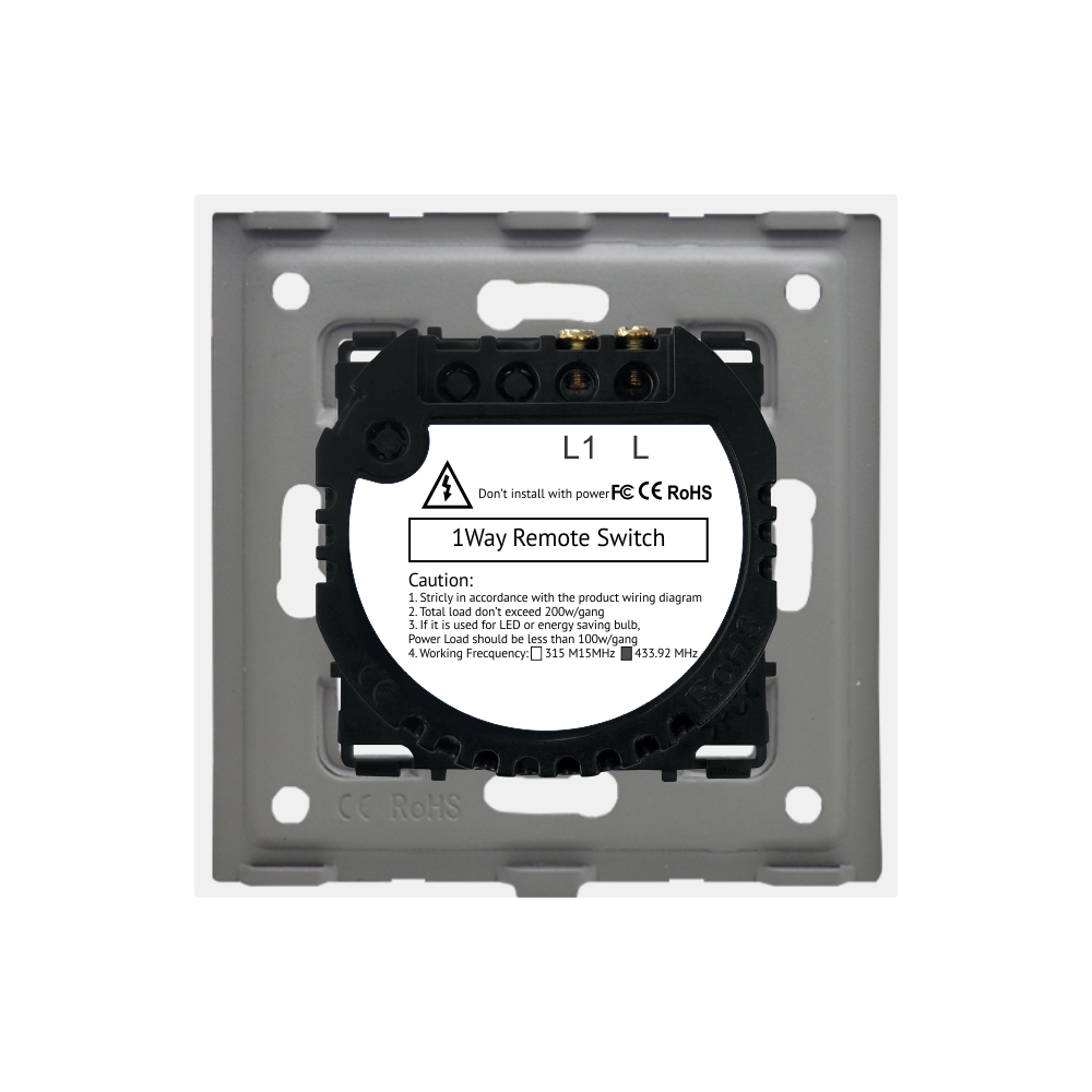 Intrerupator Touch RF433 Luxion Sticla, Telecomanda Inclusa - imagine 12