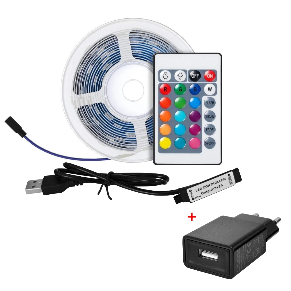 Banda LED BroadLink 3m, Control Vocal + App