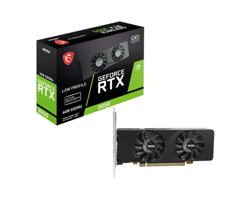 Placă Video MSI RTX 3050 6GB GDDR6 Low Profile PCIe 4.0 - imagine 2