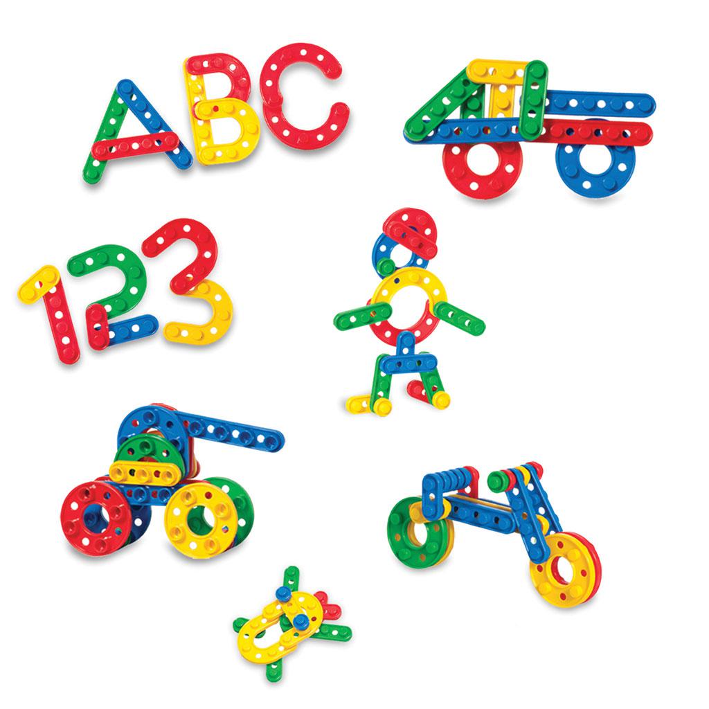 Set Construcție Puzzle Click Click Dede 96 Piese