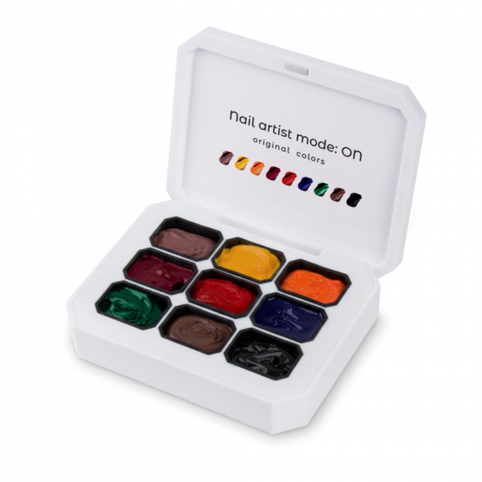 Geluri Stamping Art Ombre Style Nailshop, set 9 culori