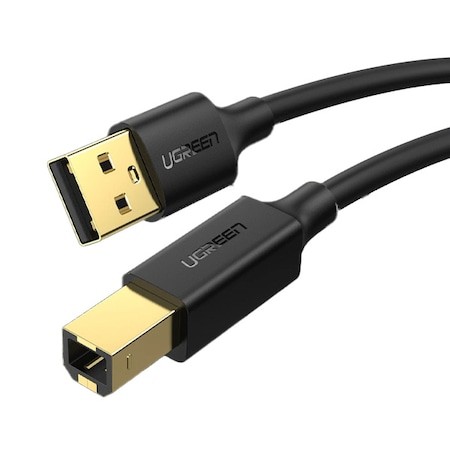 Cablu USB Imprimantă Ugreen US135 1.5m Negru - Conexiune Rapidă