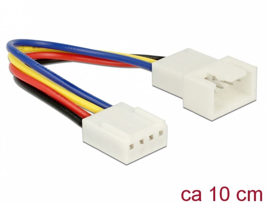 Cablu prelungitor Delock PWM 4 pini, 10cm