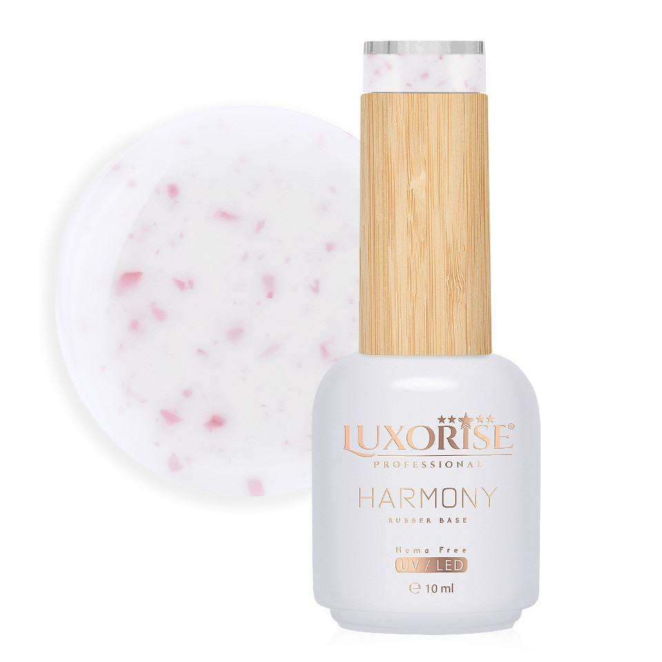 Rubber Base Hema Free Luxorise Harmony Rose Sparkle