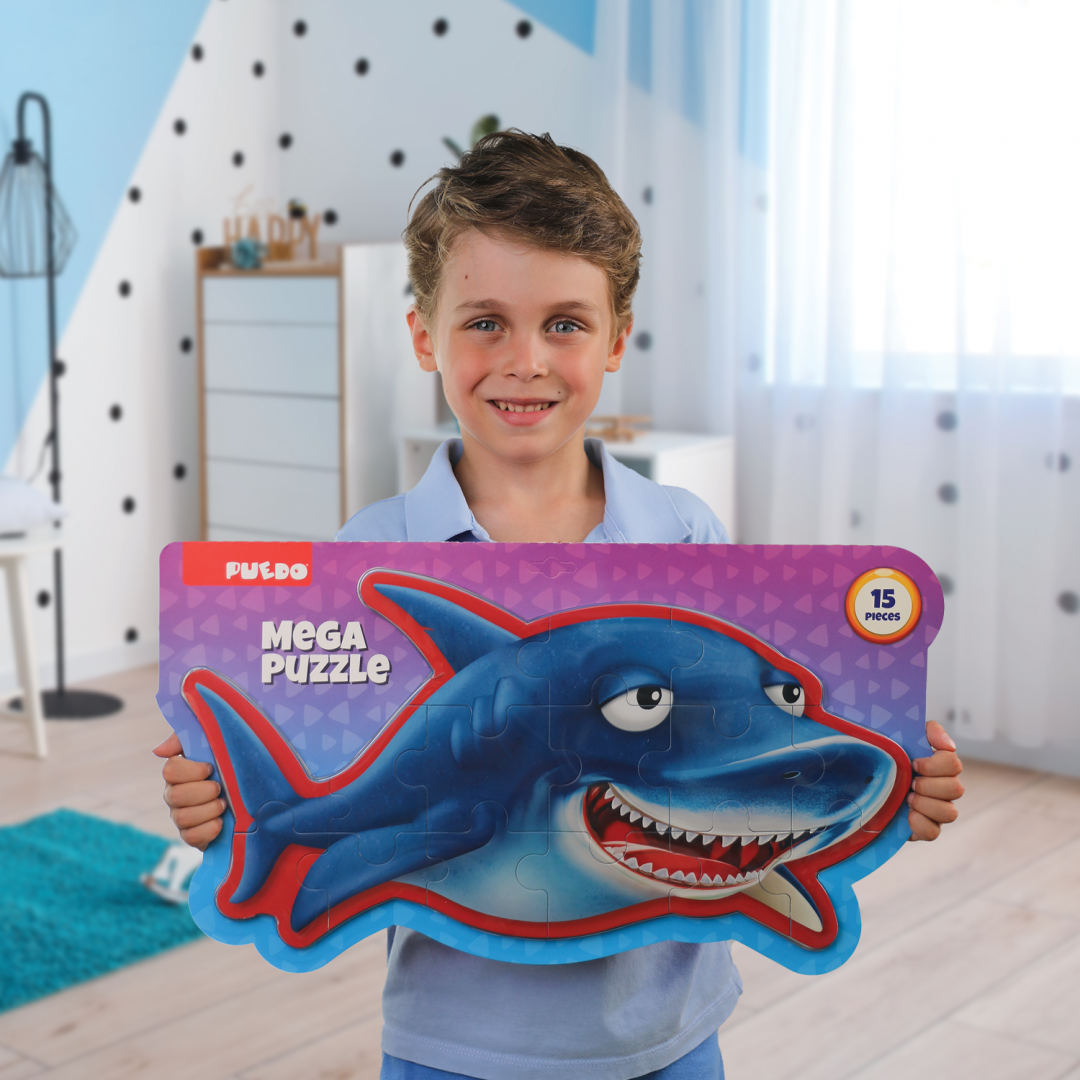 Puzzle MEGA 15 Piese - Set Asamblare pentru Copii - imagine 2
