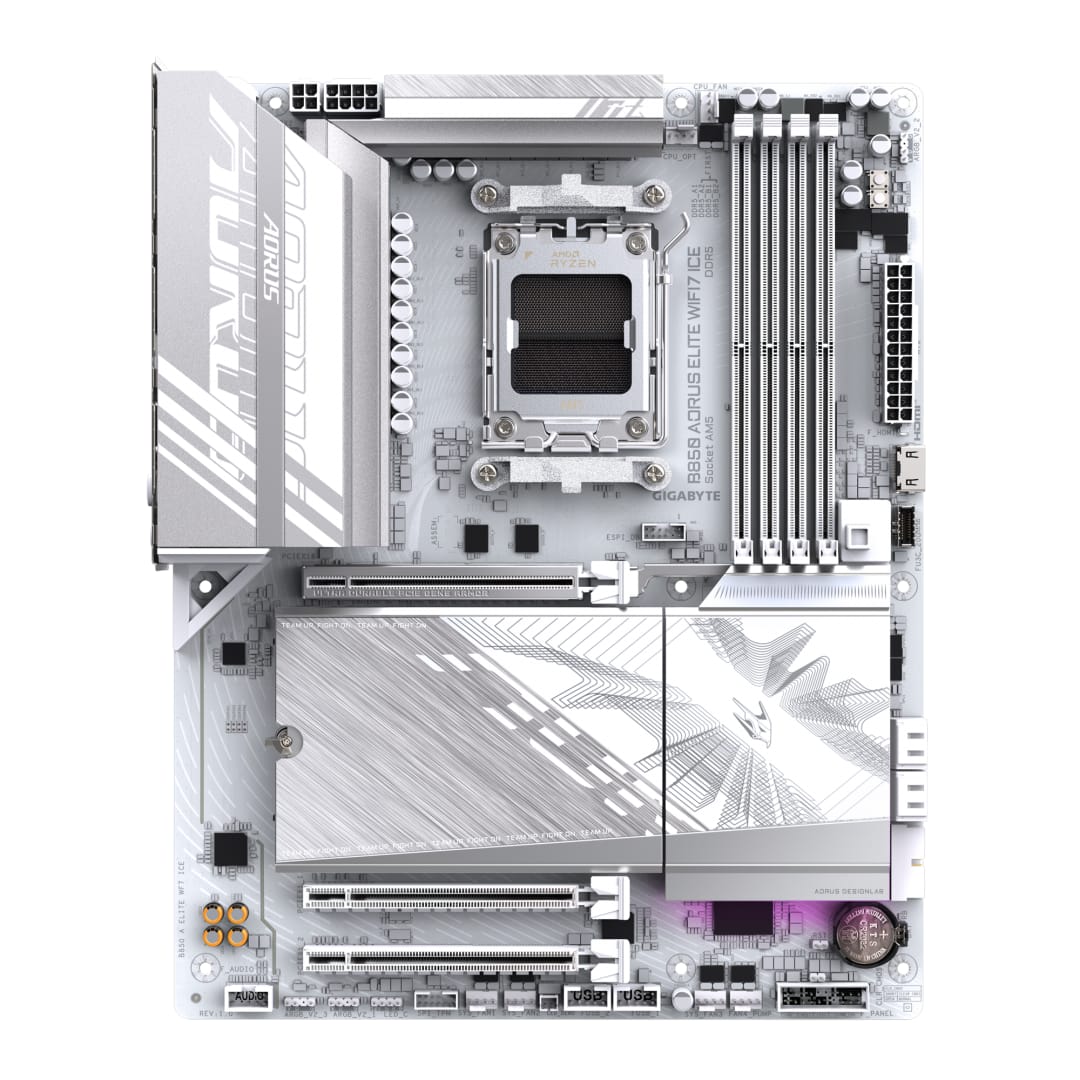 Placă Bază Gigabyte B850 AORUS ELITE WIFI7 ICE AM5 DDR5 - imagine 3