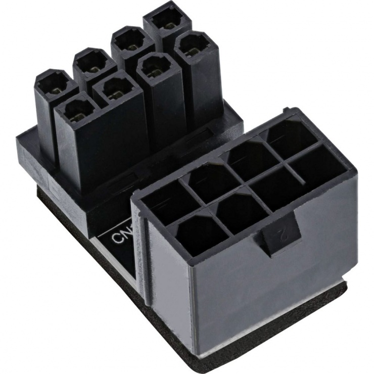 Adaptor PCIe 8 Pin 180° Inline - Cablare Ordinată