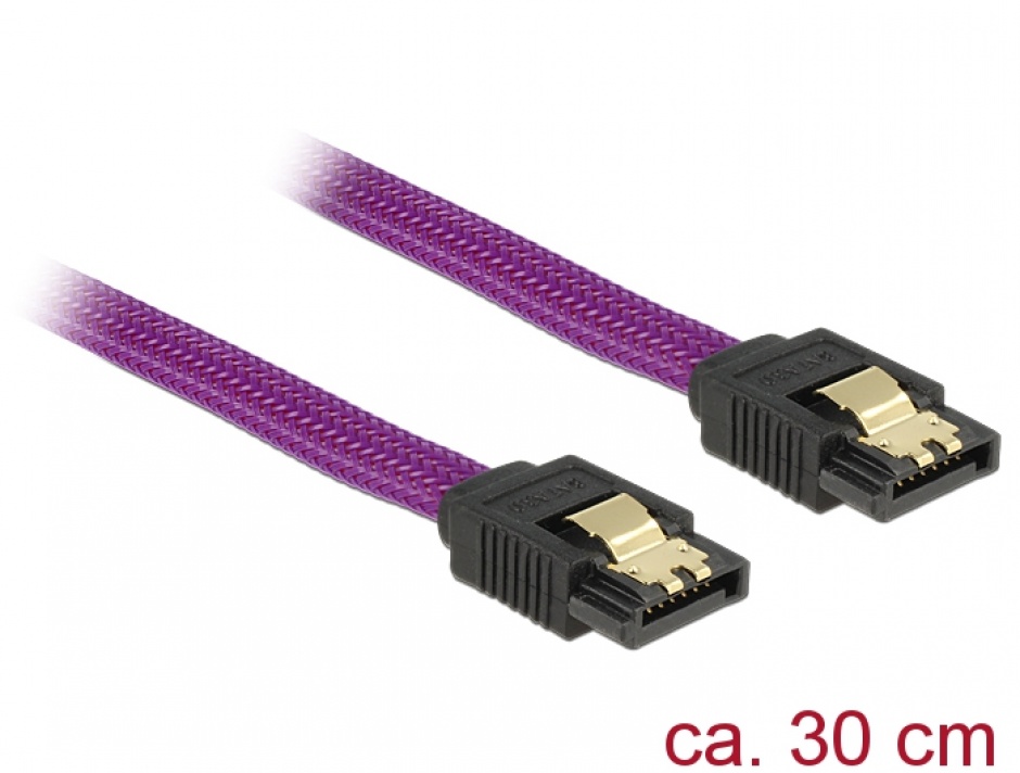 Cablu SATA III 6Gb/s 30cm Premium Delock 83690