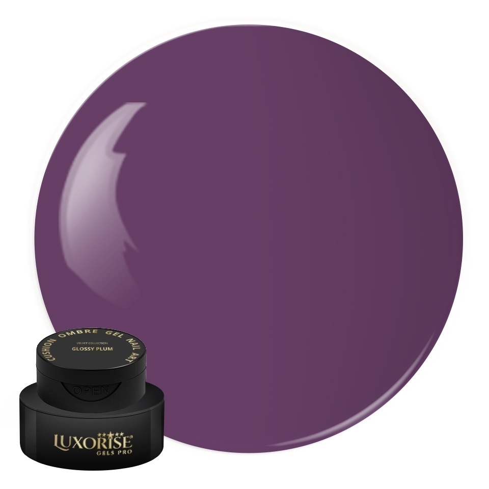 Gel UV Nail Art Babyboomer LUXORISE Cushion Ombre Velvet - Glossy Plum, 2ml