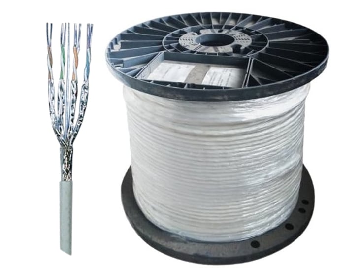 Cablu CAT6A S/FTP 650MHz Tambur 500m Reichle R305649