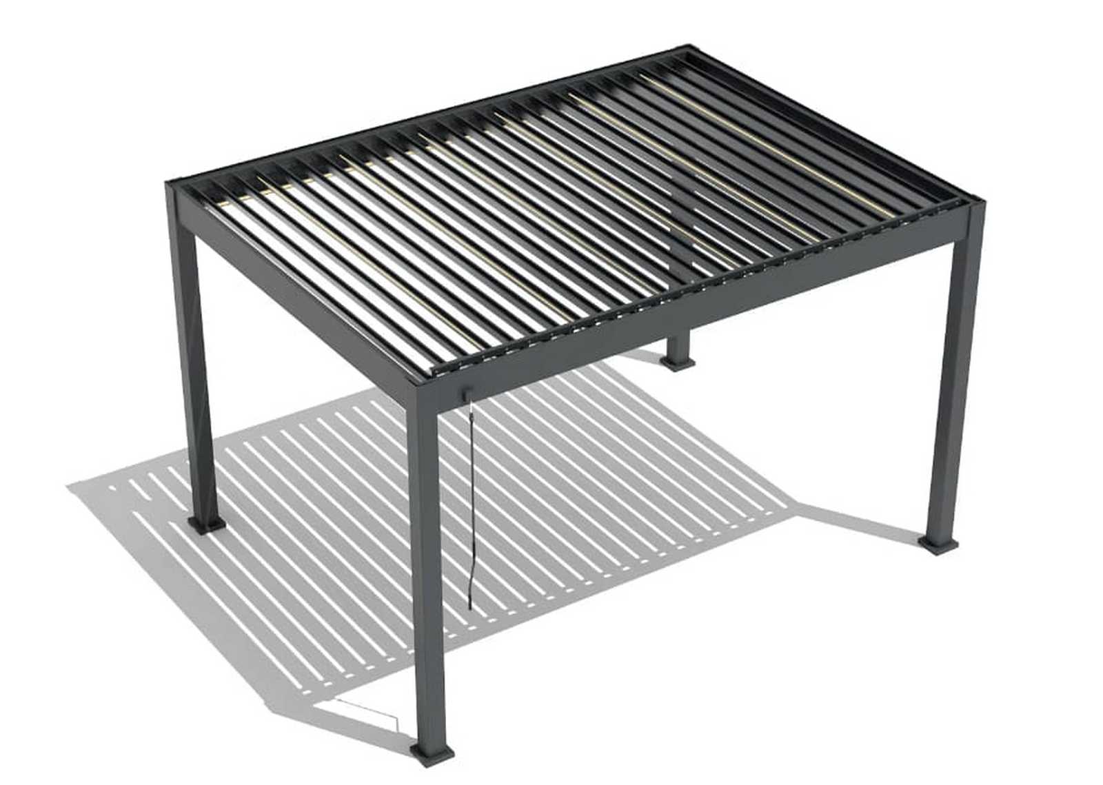 Pergolă Bioclimatică Virtuoso 23-825/LED, Acoperiș Reglabil