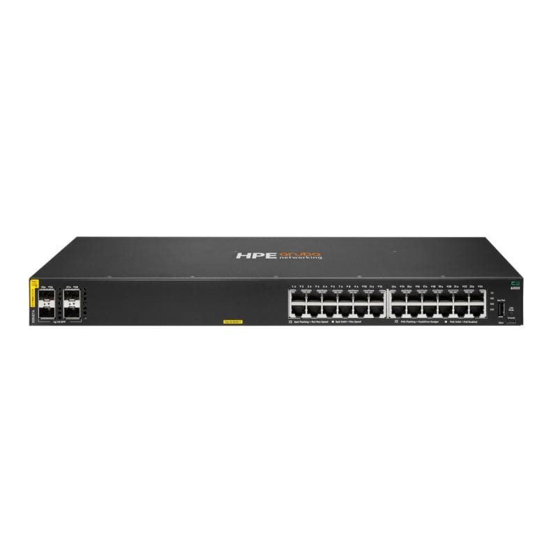Switch HPE Aruba CX 6000 24G PoE 4SFP 370W - Rețea Enterprise - imagine 4