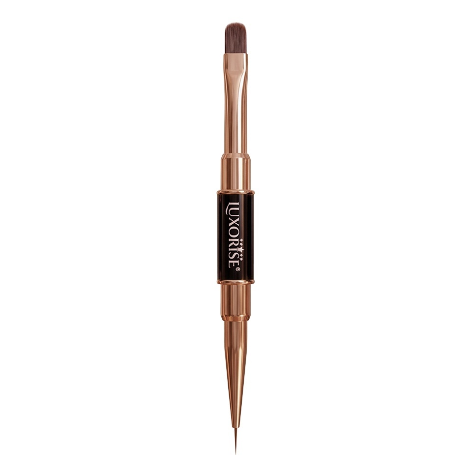 Pensula Unghii Dubla LUXORISE Oval & Liner, 2 in 1