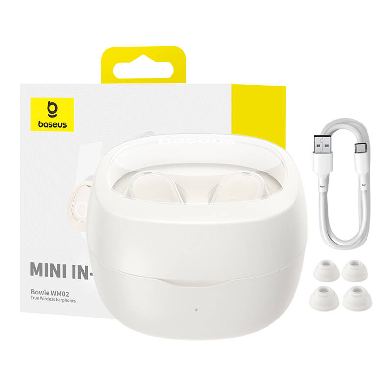 Căști Wireless Baseus Bowie WM02 TWS Alb - Bluetooth 5.3 - imagine 10