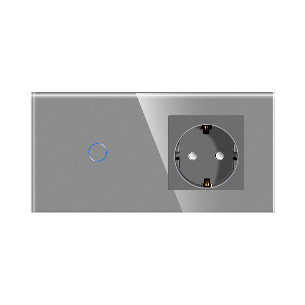 Intrerupator Simplu + Priza Sticla LUXION - imagine 14