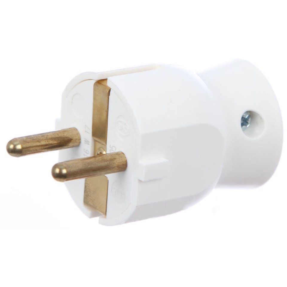 Stecher cu ieșire laterală Legrand, 16A, Alb