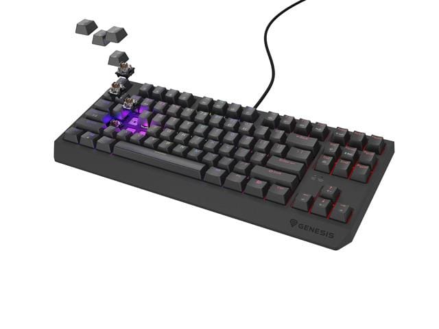 Tastatura Gaming Mecanica Genesis Thor 230 TKL RGB Outemu Brown - imagine 7