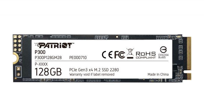 SSD Patriot P300 128GB M.2 PCIe Gen3 - Ultra Rapid