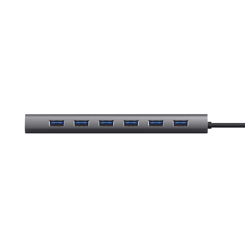 Hub USB Trust Halyx 7 Porturi USB 3.2 Aluminiu Gri - imagine 7