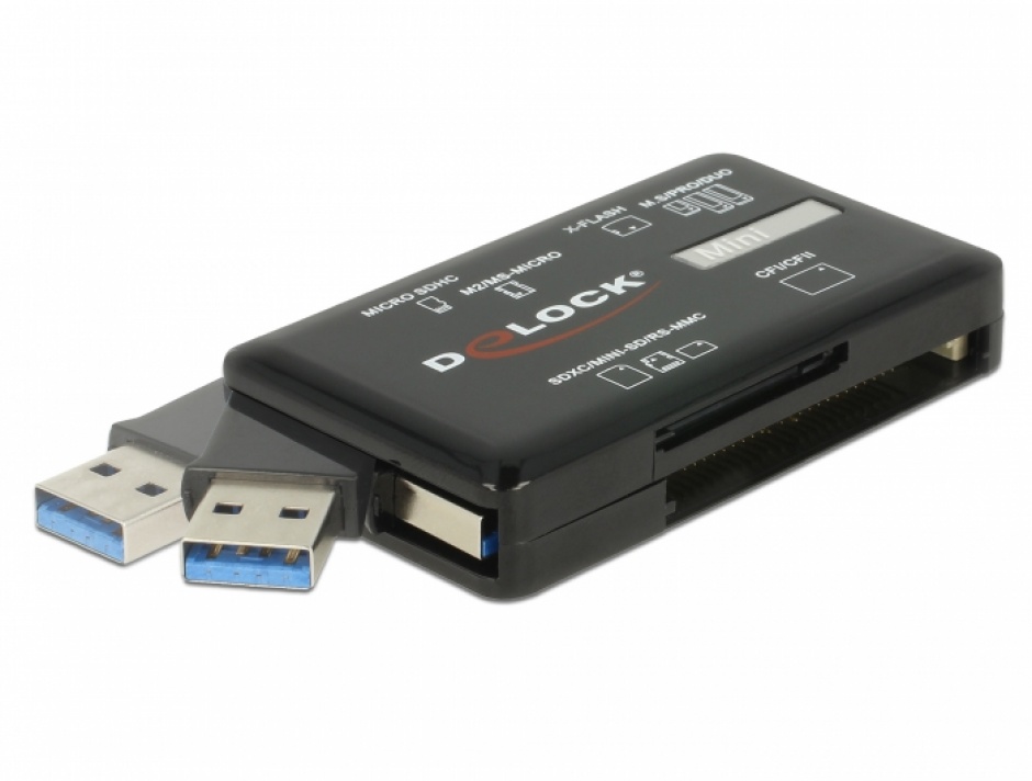 Cititor Carduri USB 3.2 Delock, 6 Sloturi, 5 Gbps