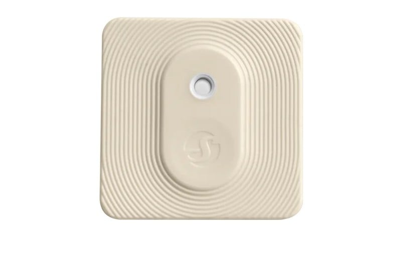 Senzor inteligent de temperatura si umiditate Shelly BLU HT Ivory, Bluetooth, control aplicatie, IP54