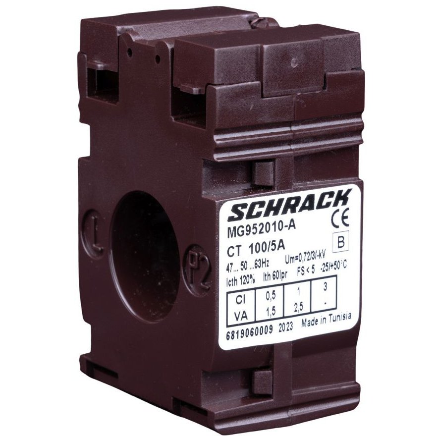 Transformator de curent 100/5A, D=21mm Schrack MG952010-A