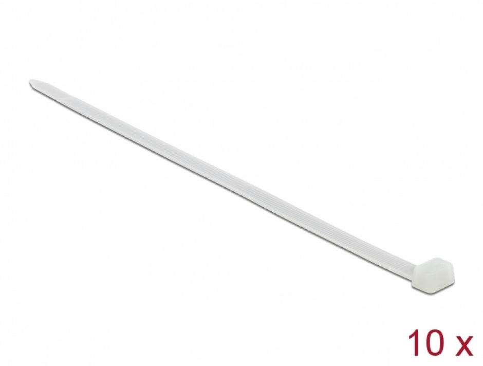 Set 10 Bride Delock 19731, Alb, 1020 mm, Rezistente