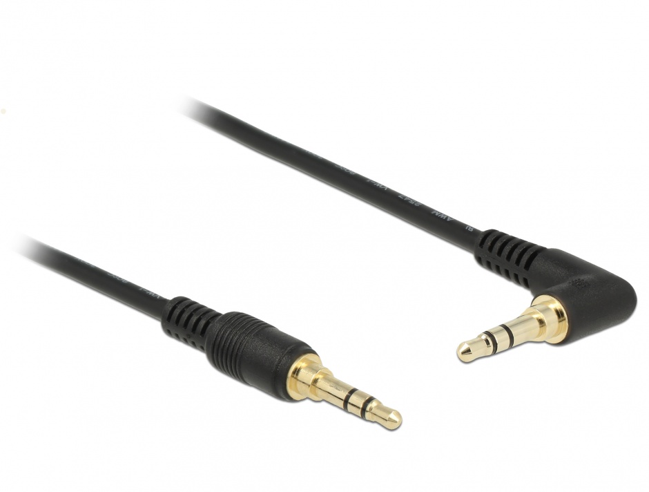 Cablu Audio Delock 3.5mm Unghi pentru Huse