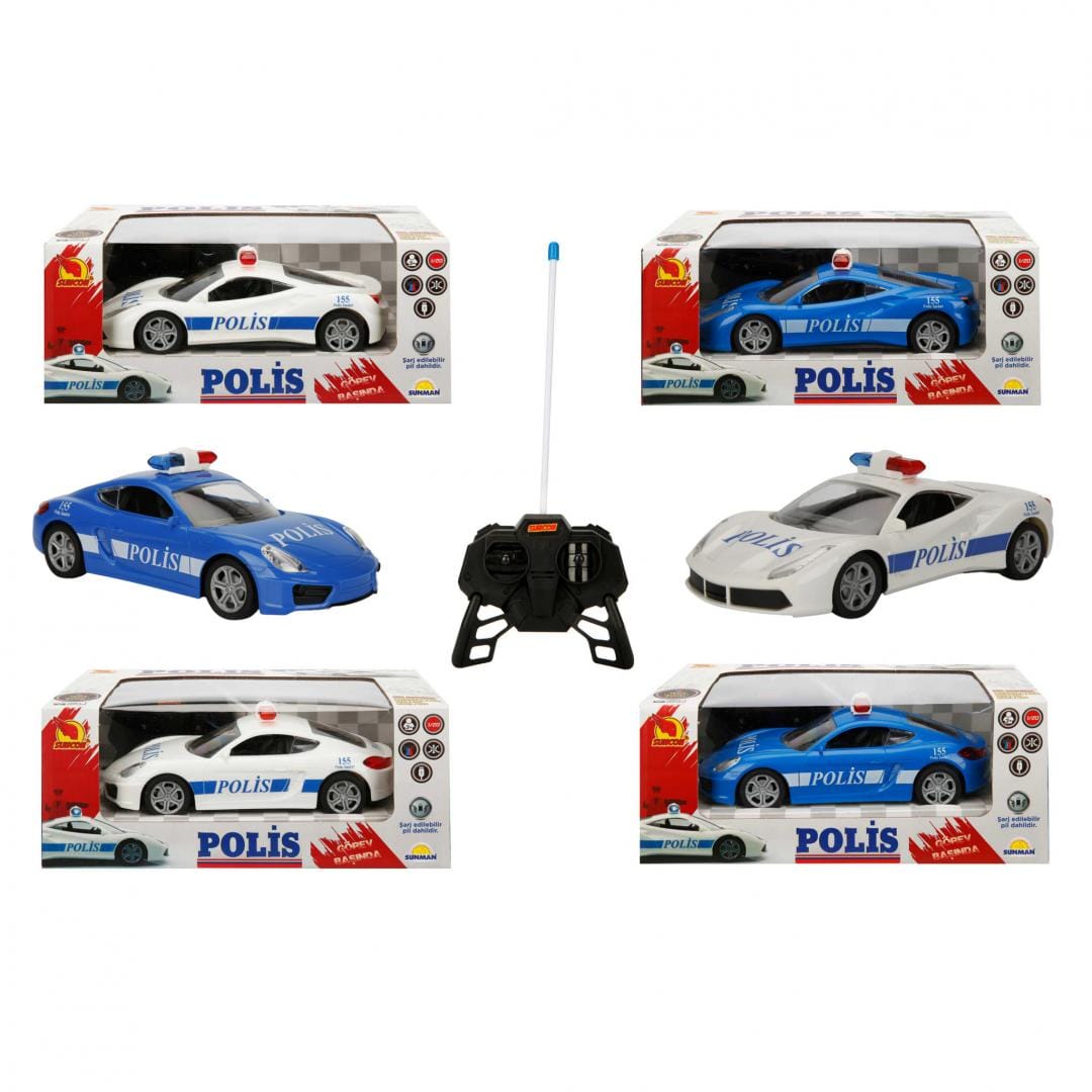 Mașină Poliție Telecomandă Aztec 1:20 Sunman - Cu USB R/C - imagine 10