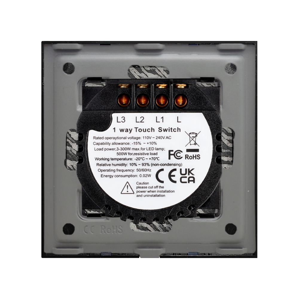 Întrerupător Triplu Touch Marmură LUXION 500W - imagine 8