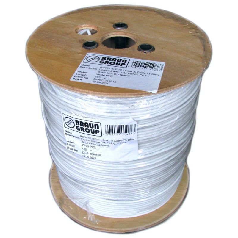 Cablu Coaxial RG59 75ohm Braun Group