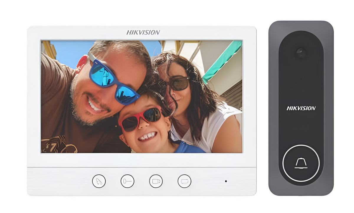 Videointerfon Hikvision 7" HD - Securitate maximă