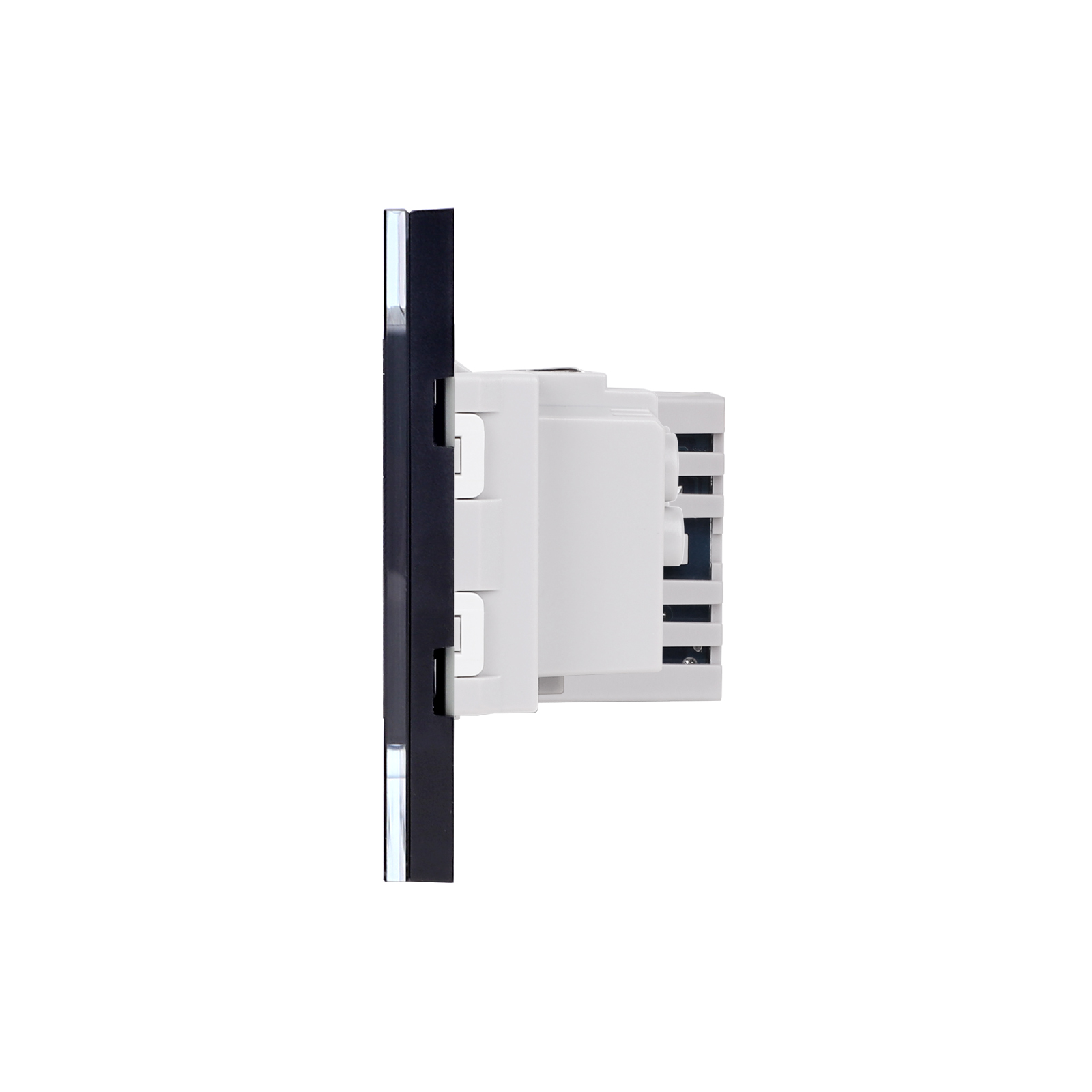 Intrerupator + Priza USB A+C + Schuko cu Rama Sticla LUXION - imagine 7