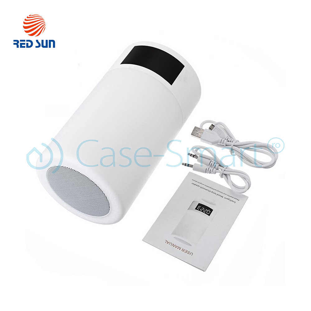 Boxa Red Sun M6 Bluetooth, Ceas & Alarmă, Alb - imagine 5