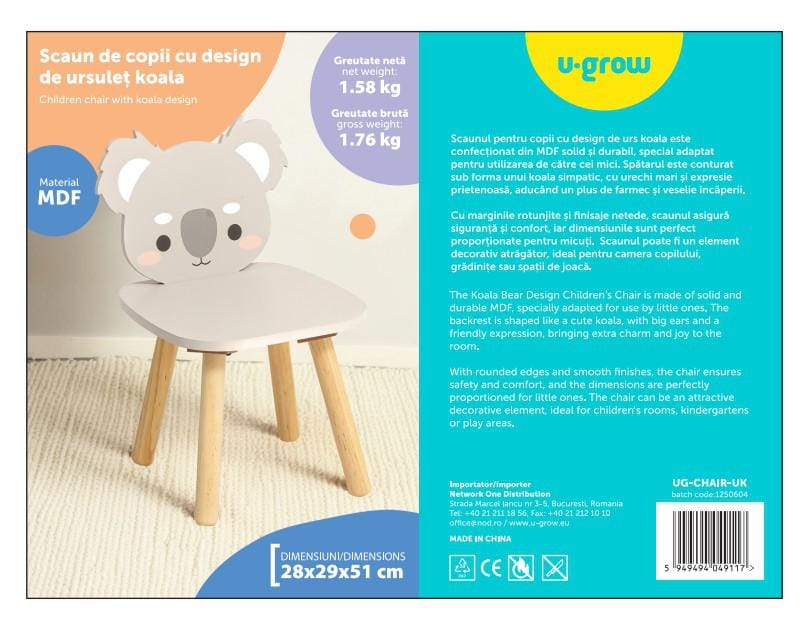Scaun Copii Design Koala U-Grow - MDF, 115.19 RON - imagine 5