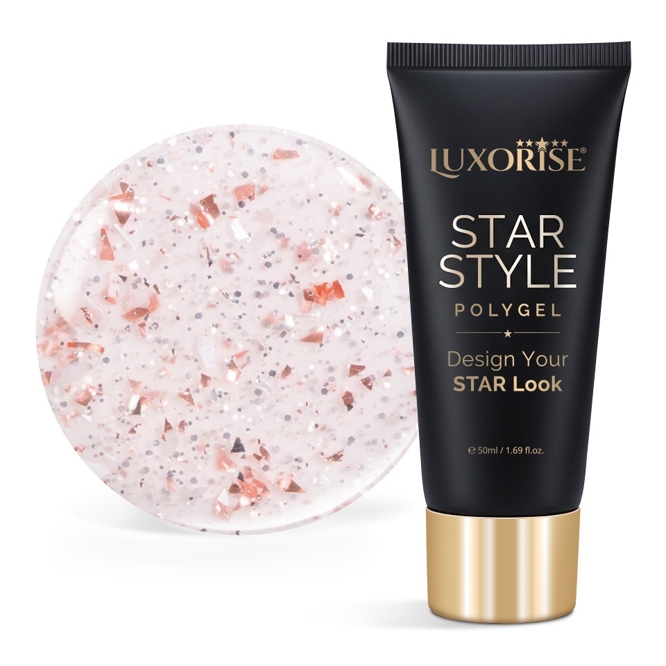 Polygel LUXORISE STAR STYLE - STAR VIBE Collection, Champagne Pop, 50ml