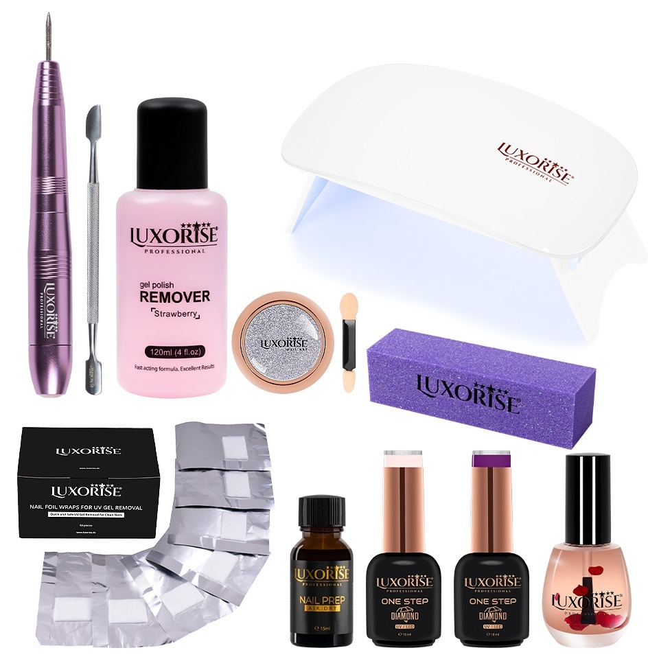 Kit Oja Semipermanenta One Step LUXORISE Diamond Travel - imagine 2