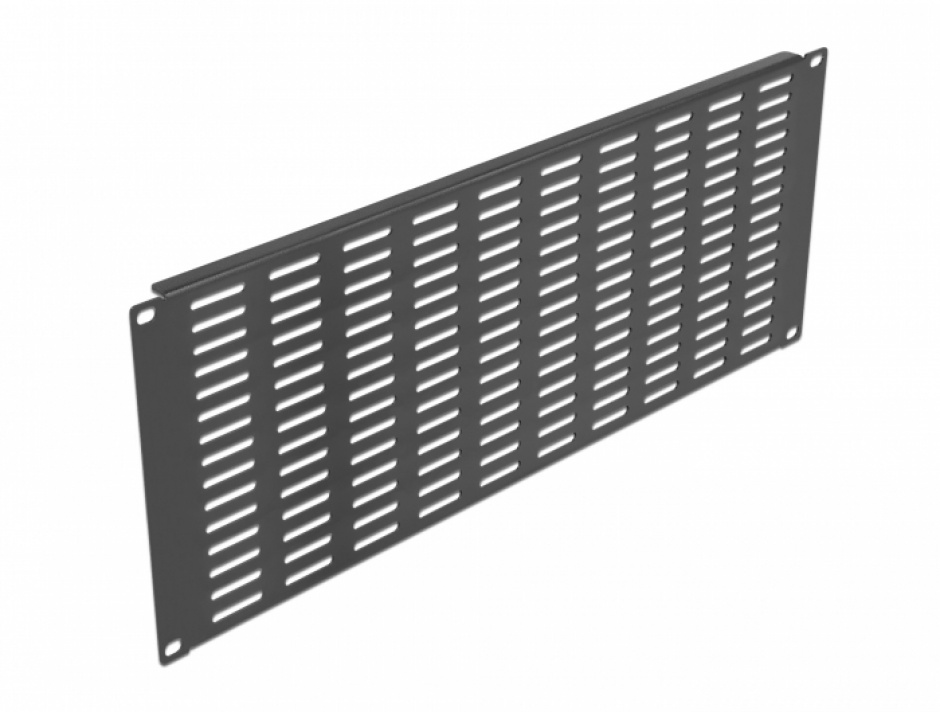 Panou 19" 4U Negru Delock cu Ventilatie