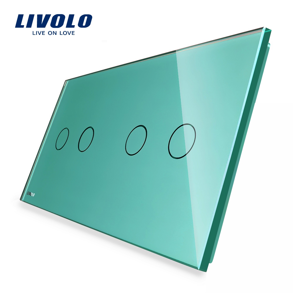 Întrerupător Touch Dublu Livolo, Sticlă - imagine 10