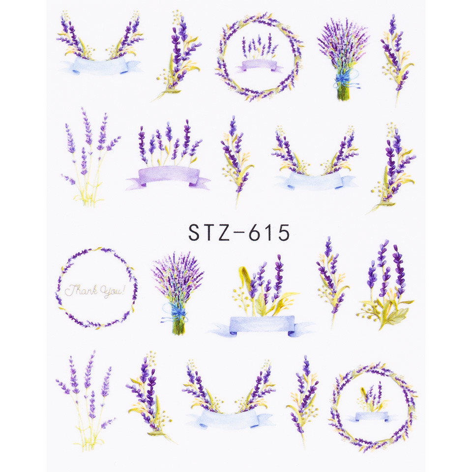 Tatuaj Unghii LUXORISE Flower Lavender STZ-615