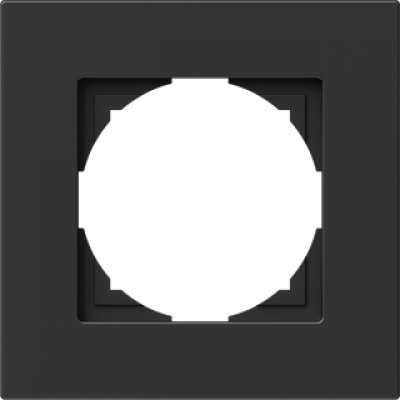 Rama Logiq Flat 1P Negru, Design Modern