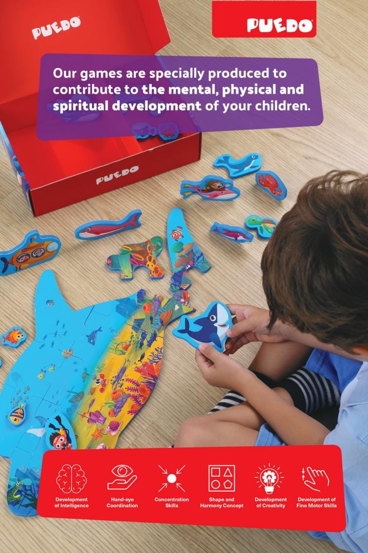 Puzzle Lumea Marina - Joc Educativ Copii | Generic - imagine 11