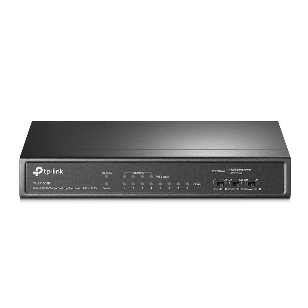Switch TP-LINK TL-SF1008P 8 Porturi 10/100 Mbps cu PoE - imagine 10