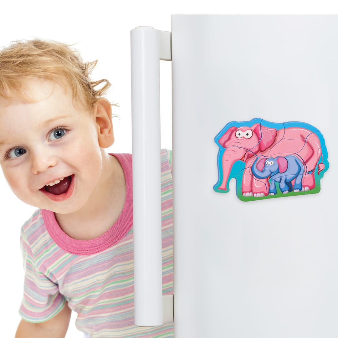 Puzzle Elefant Mama și Copilul 8 Piese | Educațional - imagine 5
