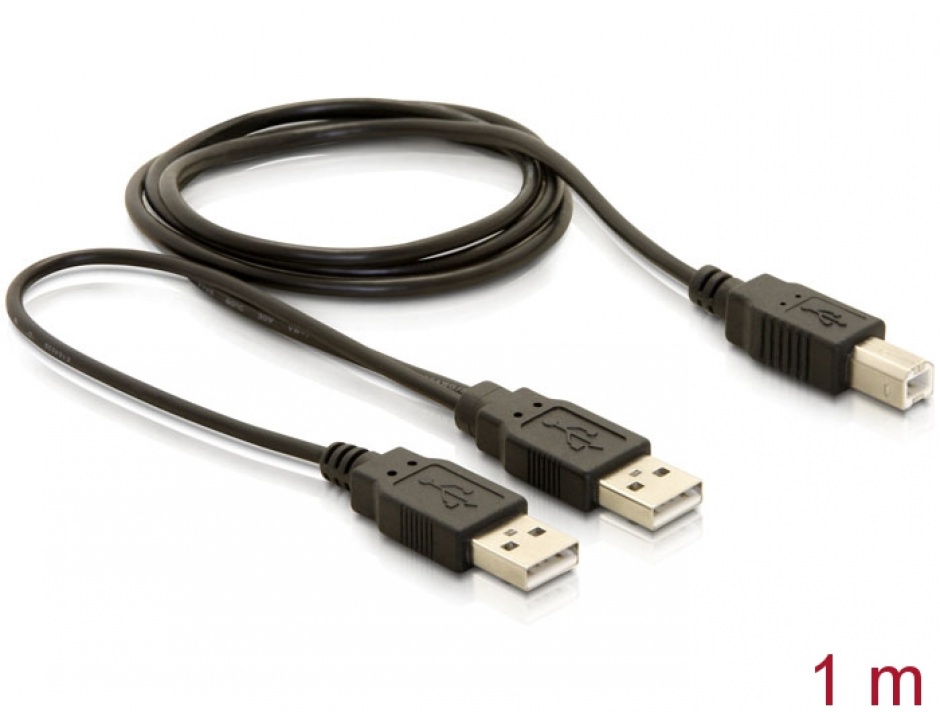Cablu USB Y Delock Alimentare 1m